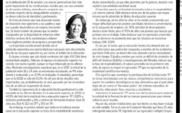 Columna de Mariana Aylwin en el diario El Mercurio destaca labor de Fundación Nocedal