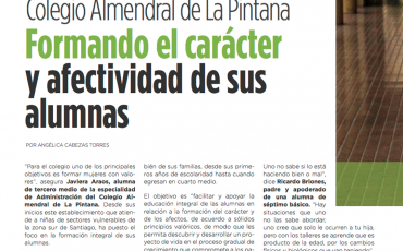 Colegio Almendral de la Pintana formando el carácter y afectividad de sus alumnas