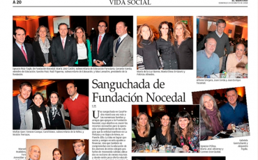 El Mercurio – Sanguchada Fundación Nocedal