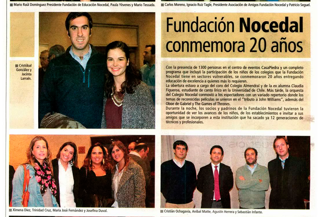 Fundación Nocedal conmemora 20 años – Diario Estrategia