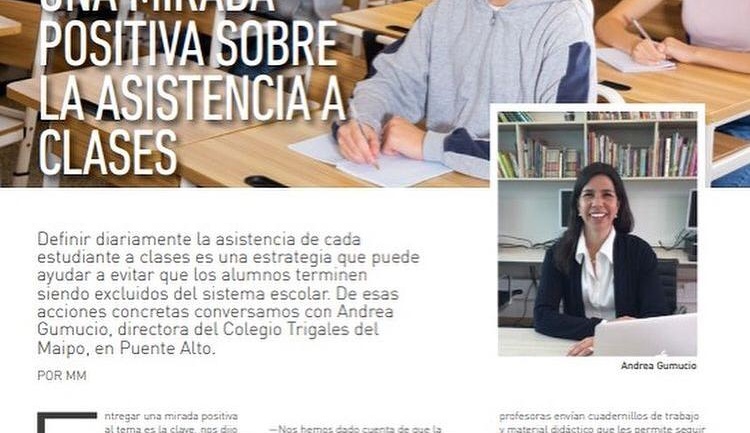 Entrevista Andrea Gumucio en revista Educar agosto