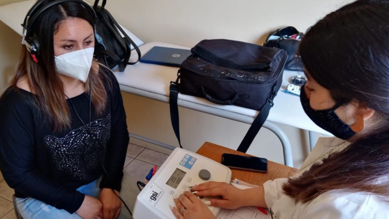 Operativo acústico en el colegio Almendral