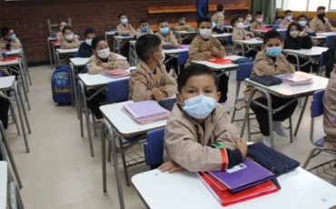 Gran motivación en el regreso a clases presenciales en colegios de Fundación Nocedal