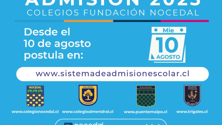 Admisión 2023 colegios Fundación Nocedal