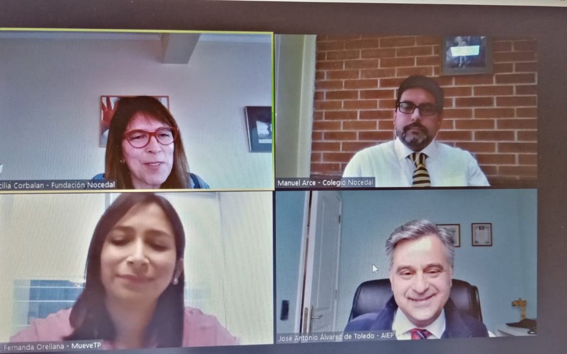 AIEP, MUEVE TP y Fundación Nocedal participaron de webinar que relevó el rol de la educación técnico profesional y promovió la vinculación de los distintos actores