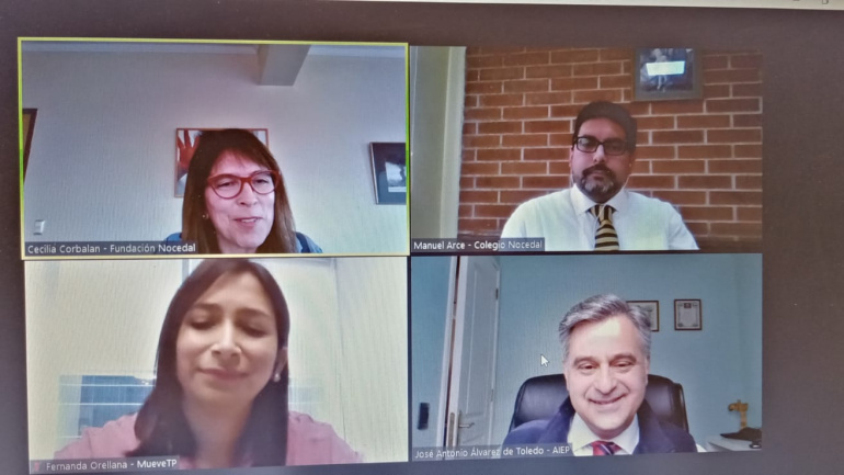 AIEP, MUEVE TP y Fundación Nocedal participaron de webinar que relevó el rol de la educación técnico profesional y promovió la vinculación de los distintos actores