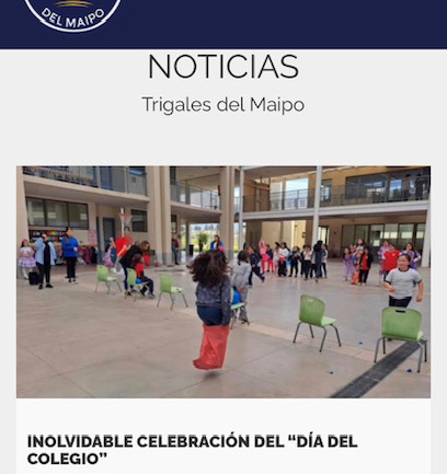 Colegio Trigales del Maipo presenta su página web