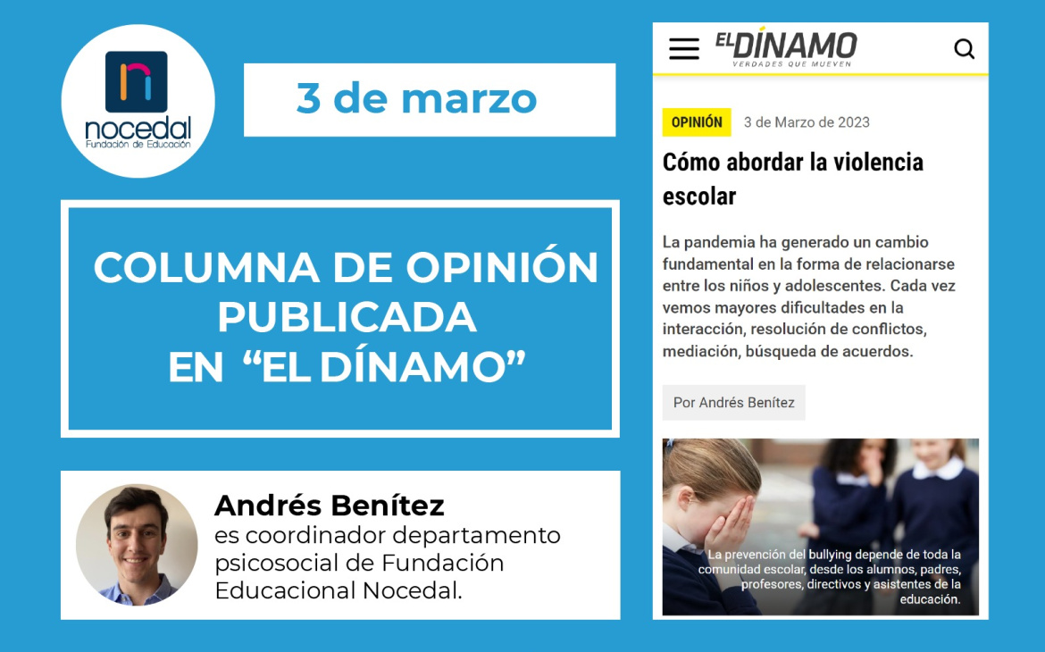 Columna de opinión de Andrés Benítez, coordinador psicosocial Fundación Nocedal