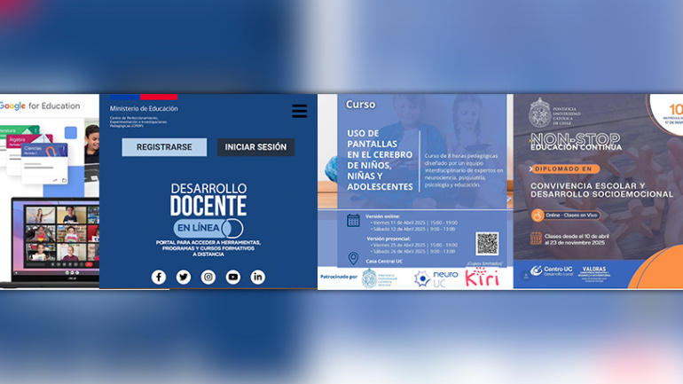 Capacitaciones y Beneficios: te presentamos cursos, diplomados y beneficios para el mundo de la educación