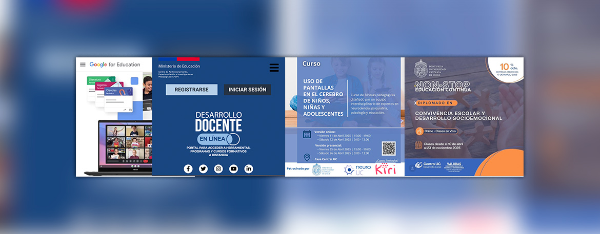 Capacitaciones y Beneficios: te presentamos cursos, diplomados y beneficios para el mundo de la educación